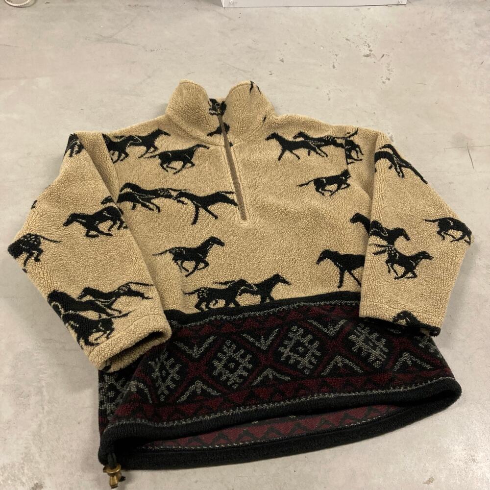vintage 90s tsunami nature fleece jacket